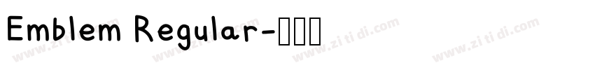 Emblem Regular字体转换